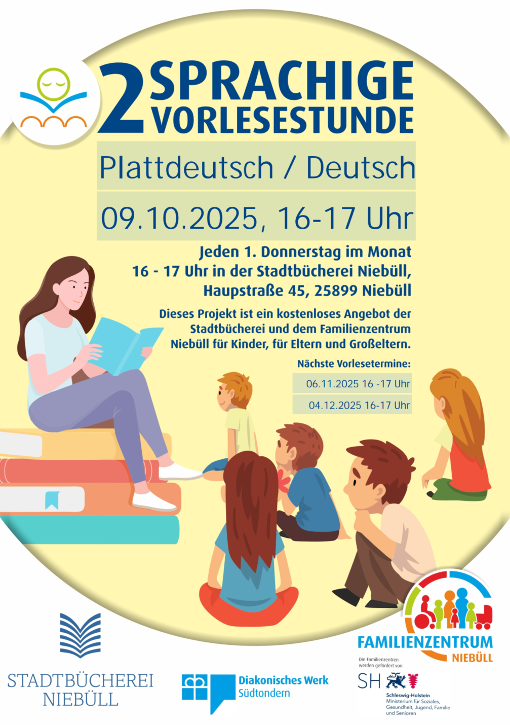 Vorlesestunde-Plakat